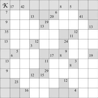 These clues are numbers in a diagonal section of the puzzle. . Atk kakuro